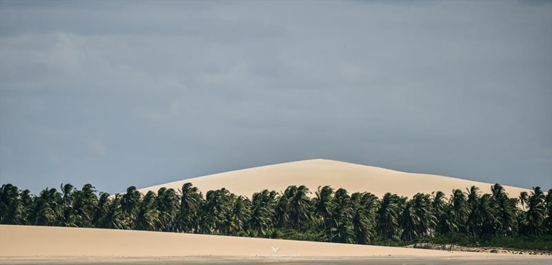 The dune is diminishing and moving further away - photo © IWSA media / Robert Hajduk