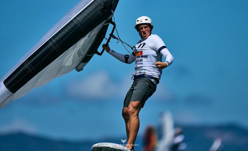 Kamil Manowiecki [POL] won all 3 long distance races - 2025 WingFoil Racing World Cup China - Day 1 - photo © IWSA media / Robert Hajduk