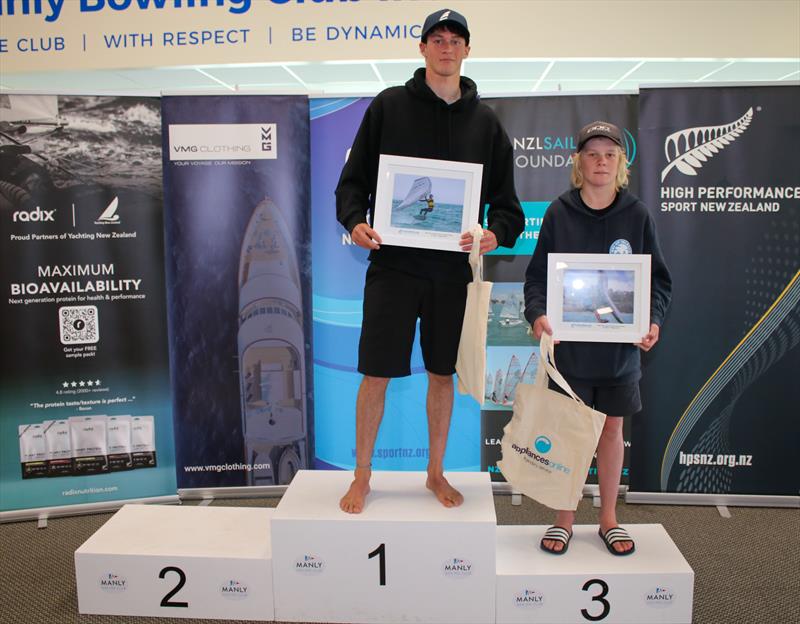 Wingfoil medalists- Predictwind Youth NZ Nationals - Manly SC - September 2025 - photo © Inside Media