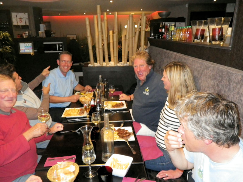 Stu Haill's Delight team celebrating their 1, 2 on day one of the Régate XOD in Crouesty photo copyright Jo Haill taken at Yacht Club du Crouesty Arzon and featuring the XOD class