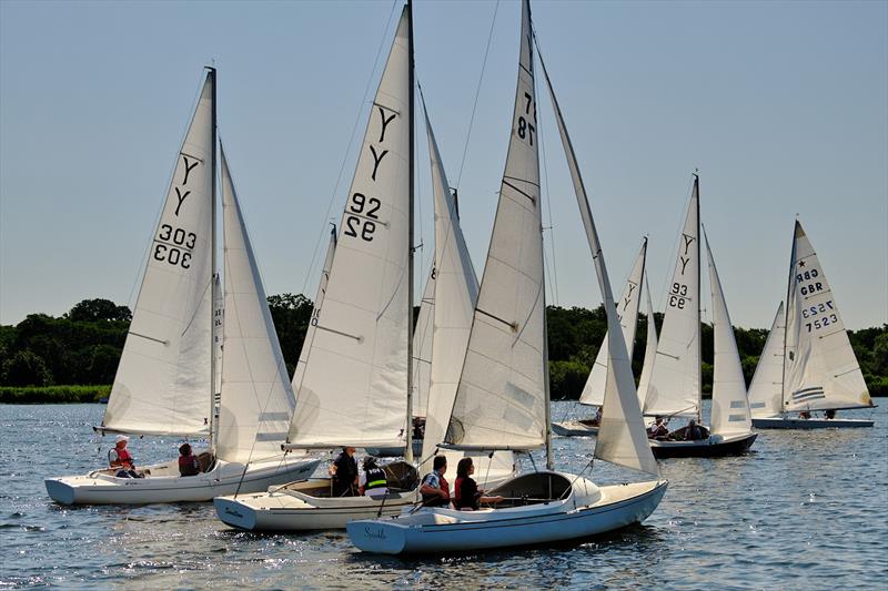 All calm during the Norfolk Broads Yeoman Open photo copyright Bruce Cairns / www.brucecairns.com taken at Norfolk Broads Yacht Club and featuring the Yeoman/Kinsman class