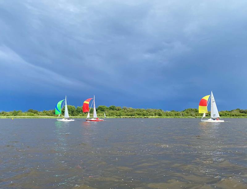 Yeoman Nationals at the Norfolk Punt Club photo copyright Joan Dickie taken at Norfolk Punt Club and featuring the Yeoman/Kinsman class